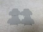 1492-ppd3 Allen Bradley Gray Grey Wire Terminal End Plate Lot Of