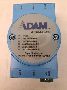 Adam-6520 Advantech 5-port Ethernet Switch Used