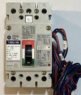 140u-h6c3-d12 Allen-bradley 140u-h6 125a Breaker B