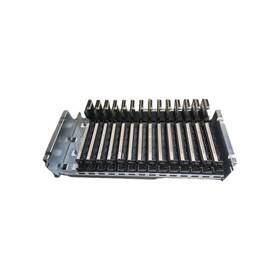 1492-cm1771-ld006 Allen Bradley Lot Of 14 001 Field Wire Conversion Module Rack