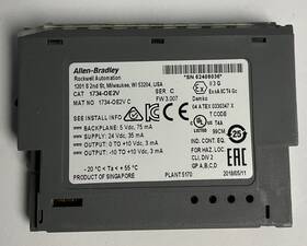 Allen-bradley 1734-oe2v Fw 3.007 Analog Output Module Rev.c Fw 3.007