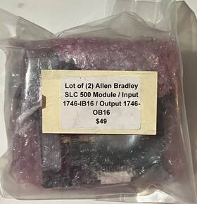 Output1756-ob16 Allen-bradley 1746-ib17 Lot Of 2 Slc 500 Module / Inpit