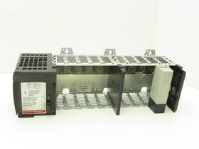 Allen Bradley 1756-pa72 1756-pa72/b Controllogix I/o 10 Slot Rack Chassis And Power Supply 1756-pa72