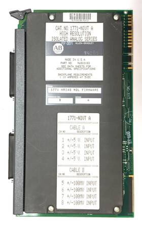 1771-nivt Allen-bradley Ab High-resolution Isolation Module Firm Rev.b/series.a 9680318 3used