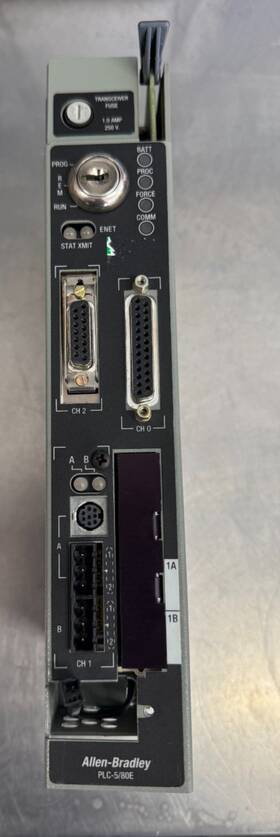 1785-l80e Allen-bradley 1785-l80e/e Cat. # 1785-l80e/e. Plc-5 Ethernet Processor Module. Rev. G01