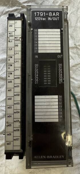 1791-8ar Allen-bradley Block I/o Module 8in/8 Relay Output Ac