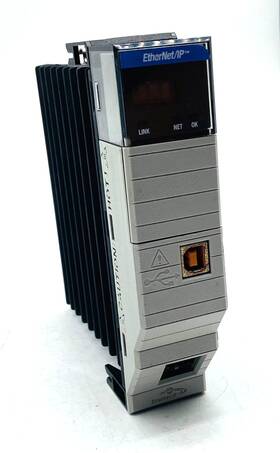 184723 Allen-bradley Clx Hi-cap Enet/ip Module-tp Defective- Red Leds