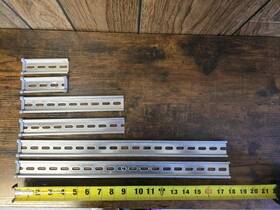 199-dr1 Allen-bradley Din Rail - Lot Of 6 2/4in 2/9in 2/18in