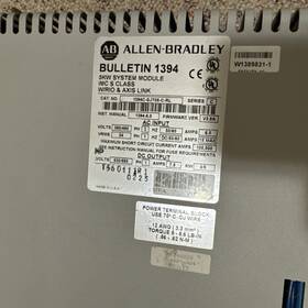 1ja56eh3 Allen-bradley Allen- Bulletin 1394 5kw System Module Imc S Class With Rio And Axis Link