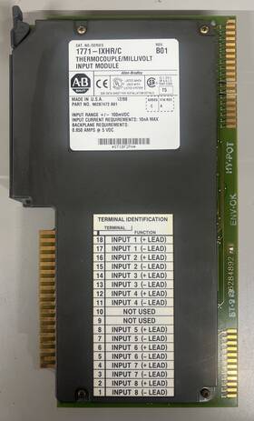 1771-ixhr Allen-bradley 96287472 1771-ixhr/c Rev B01