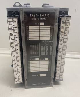 8-outputs Allen-bradley / Rockwell Automation 96120280 1791-24ar Series B Block I/o Module 120vac 24-inputs/8-outputs