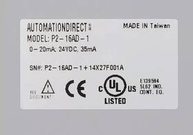 P2-16ad-1 Automationdirect Analog Input Module 16-channel Open Box - Used