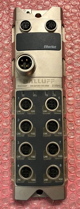 Balluff Eip-950-000-z009 Bni000f Bni 2115hu Ethernet I/o Block Used