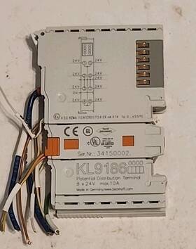 Kl9186 Beckhoff Potential Distribution Terminal 8 X 24 V Dc - Free Shipping