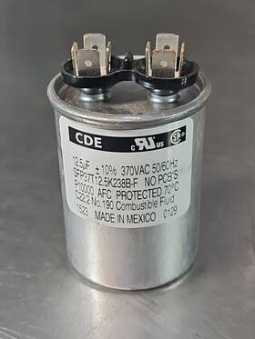 Sfp37t12.5k238b-f Cde 12.5uf 10% 370 Vac 50-60 Hz Capacitor Bin335