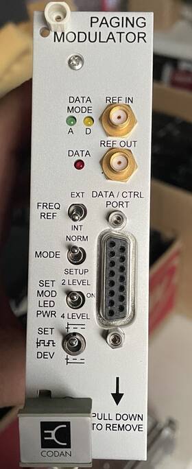 Ci-pm-3-00 Codan Radio Paging Modulator Cipm300