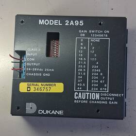 Dukane 2a95 Plc Input Output Module 24-28vdc 25ma Gain Switch