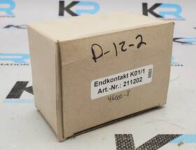 211202 Dungs K01/1 Valve Switch 1/8 Inch Ip54 250v 5 3 A