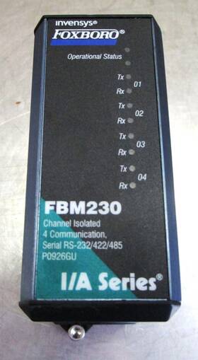 P0926gu Foxboro Invensys Fbm230 Communication Module I/a Series Rs-232/422/485