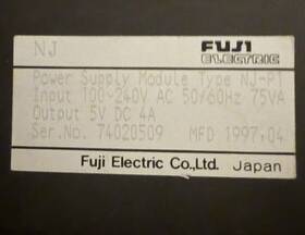 Nj-p1 Fuji Electric Power Supply Module 100-240v Ac 5v Dc 4a 75va