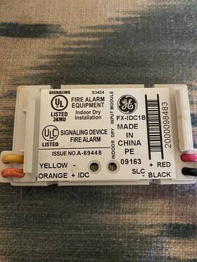 Fx-idc1b Fx Kidde Single Input Module Lot Of 7