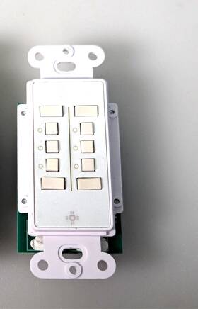 Imlc-ds55-as-wh Iq Switch Decorator 5 Button Dual Station Family