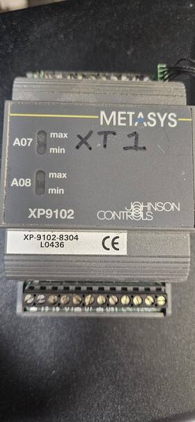 Xp-9102-8304 Johnson Controls Xt-9102-8304 Metasys