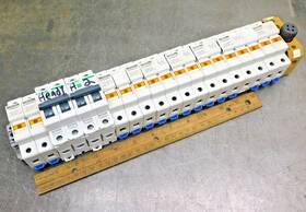 Uscc2i Mersen Fuse Holder With Fuses And Schneider C60bp Circuit Breaker Din Rail
