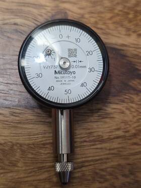 1911t-10 Mitutoyo 0.01mm Dial Drop Indicator Flat Back -