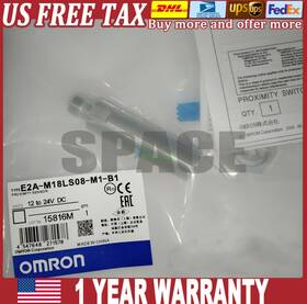 E2a-m18ls08-m1-b1 Omron 1pc E2am18ls08m1b1 Proximity Switch New Us Free Tax