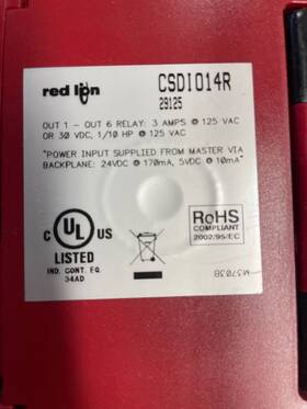 Csdi014r Red Lion Controls Digital I/o Module 8 Input 6