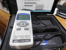 Gu-3001 Reed Model Milligauss Meter With Probe Case And Manual