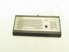 1500.9905704 Sasse Ergc4f Aut/2/us Industrial Keyboard Stainless With Trackball And Numpad