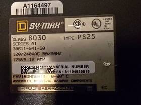 8030ps25 Schneider Electric Plc Power Supply 12 Amp