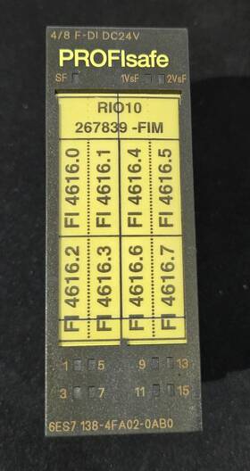 138-4fa02-0ab0 Siemens 6es7 Et200s F-di Module 24vdc Sil3 Profisafe Used