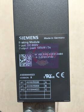 6sl3100-1ae31-0ab0 Siemens 1pcs Used Sinamics 6sl3 100-1ae31-0ab0 Braking Module