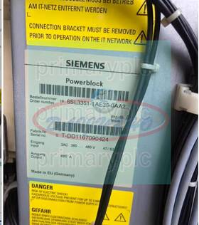 6sl3351-1ae35-0aa2 Siemens Used One Power Module Rectifier 3ac 380-480v