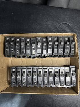 Dp-3358 Square D The Qo 20 Amp One-pole Circuit Breaker Lot Of 25 Pre Used
