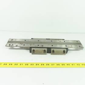 Mcf04773 Thk Shw35 2 Linear Guide Blocks With Guideway Rail 17-1/4 Inch Oal