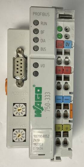 750-333 Wago 24vdc 12mbd/dpv1 Fieldbus Coupler Profibus