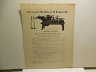Warner Flyer Prices La Swasey No.4 Turret Cincinnati Machinery .4