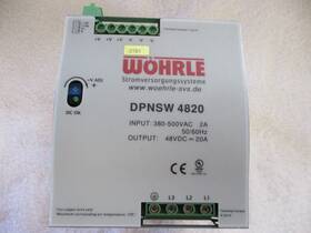 Dpnsw-4820 Wohrle Power Supply 380-500vac 50/60hz Dpnsw 4820