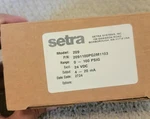 Setra Model 209 P/n 1015PG2M1103 Pressure Transducer, 0-15 Psig, 24 Vdc, 4-20MA. Fixed Price $160.00.