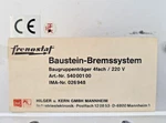 Hilger U. Kern Frenostat Brake System Module Carrier 4-SLOT 220V Used. Fixed Price $324.99.