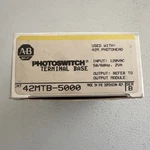 Allen Bradley 42MTB-5000 Photoswitch Terminal Base Input 120VAC 50/60HZ Ser. Fixed Price $65.00.