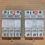 Lot Of Bussmann CHCC3 Pole Fuse Holder 30 Amp 600 Volt OG#52/53. Fixed Price $24.88.