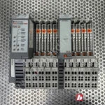 Allen-bradley 1734-AENT Ethernet Network Adaptor Module W/ 8X 1734-MB Bases. Fixed Price $70.00.