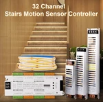 Intelligent Motion Sensor Stairway Light, 32CH Led Strip Controller Dc 12V/24V. Fixed Price $29.85.