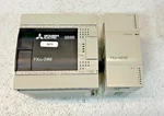 Mitsubishi FX3G-24MR/ES Controller W/ FX2N-16EYR-ES/UL Output Module. Fixed Price $120.00.