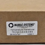 Mamac Systems Temperature Transducer TE-213-C-A-2-B-2-B-6 TE213CA2B2B6. Fixed Price $74.95.